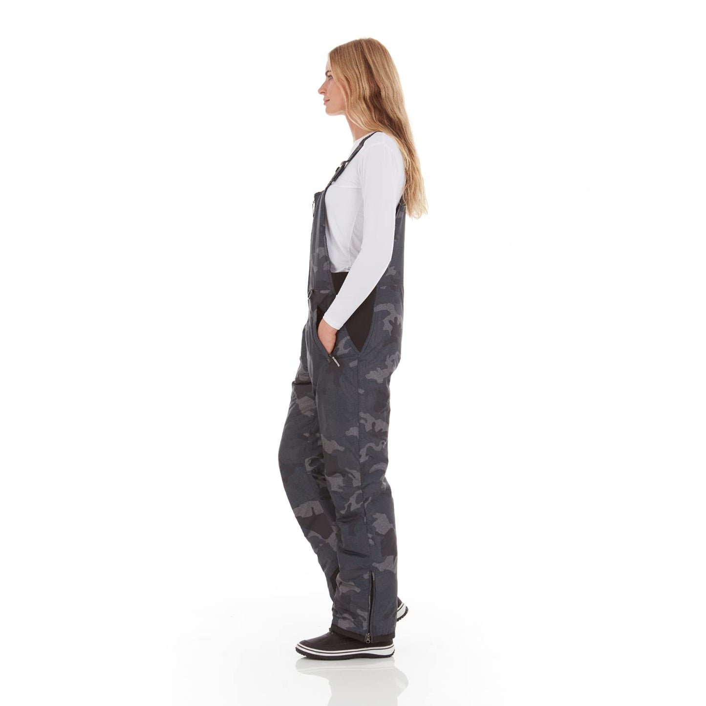 Arctic Quest Womens Ski Snow Bibs Pants Insulated Water Resistant Overalls Snowboarding Winter Waterproof Pants Women