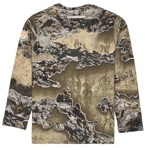 Realtree and Mossy Oak Authentic Youth Camouflage Pattern Long Sleeves Crewneck Tee Shirts for Kids