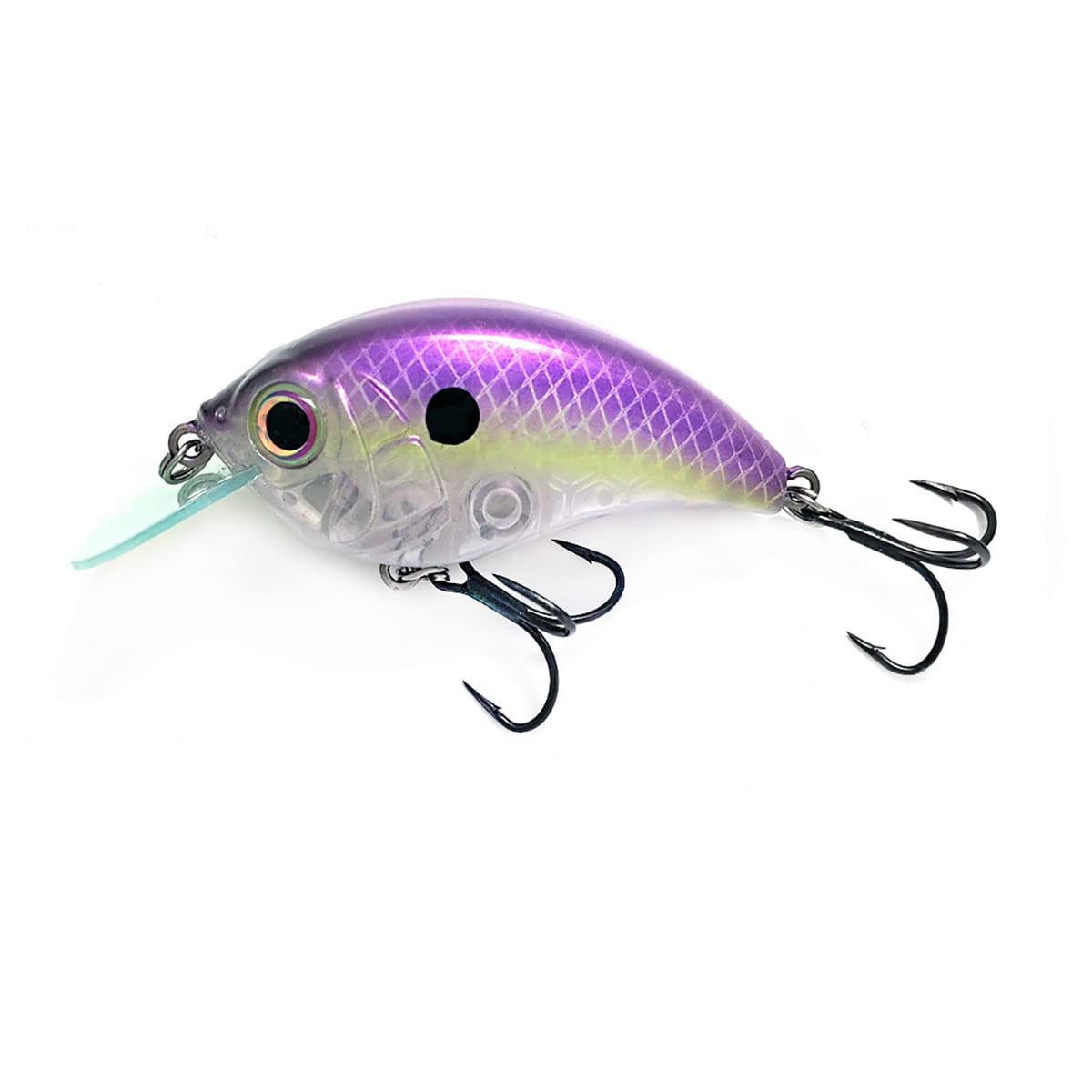 BILL LEWIS Lifelike SB-57 3/8 OZ. MDJ Series Squarebill Crankbait Fishing Lure with Mustad Triple Grip Hooks