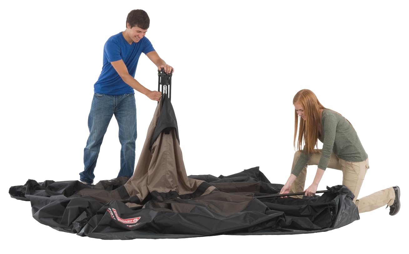 Coleman Instant Tent with 1-Minute Setup, 10-Person Tent with Pre-Attached Poles, Air Vent, & Carry Bag