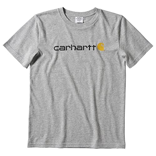Carhartt Boys' Knit Short Sleeve Crewneck Logo T-Shirt