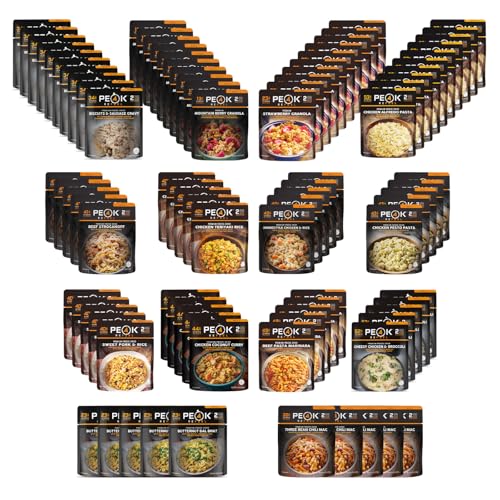 Peak Refuel Biscuits and Gravy | Premium Freeze Dried Camping Food | Backpacking & Hiking MRE Meals | Just Add Water | 100% Real Meat | 34g of Protein | 2 Serving Pouch (2 Serving Pouch)