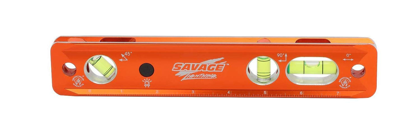 Swanson TL043M 9-Inch Savage Magnetic Torpedo Level, Orange