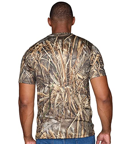 Realtree Men's Essential Camo Lightweight Performance Short Sleeve Shirt