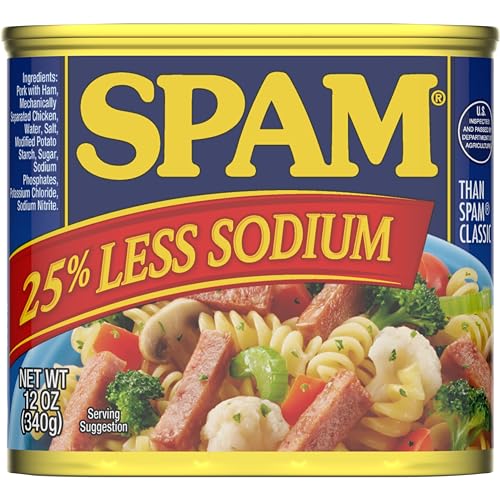SPAM 25% Less Sodium, 7 oz. can (12-pack)
