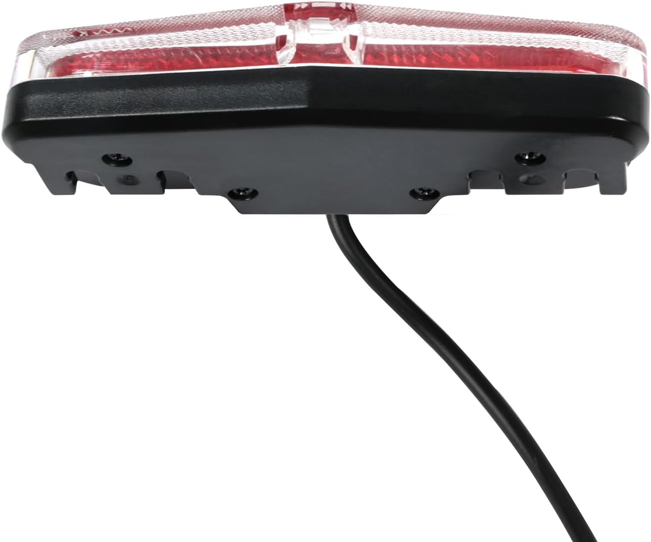 Ebike Rear Tail Light,6V-60V LED Warning Light High Brightness Tail Brake Light with Waterproof SM Connector&38.3" Cable Length Electric Bike Accessories for BAFANG Mid Motor and hub Motor
