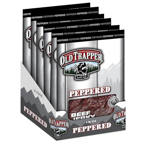 Old Trapper Beef Jerky, Old-Fashioned 10-Ounce Bag, Tender Meat Snacks for Lunches or Between Meals, 11 Grams of Protein, Zero Grams of Fat, and 70 Calories per Ounce (Pack of One)