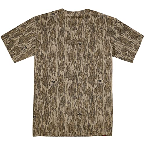 Mossy Oak Mens Camo Hunting Shirt Short Sleeve Cotton