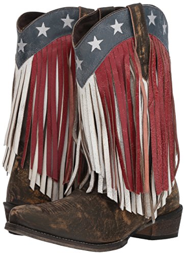 ROPER Women's American Beauty Fringe Western Boot