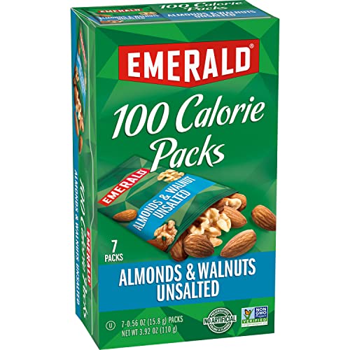 Emerald Nuts Mixed Nuts Variety Pack 18ct (1-Pack) , 100-Calorie Individual Packs , Features Dry Roasted Almonds, Natural Almonds & Walnuts, and Roasted & Salted Cashews