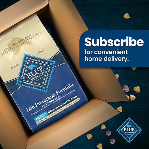 Blue Buffalo Life Protection Formula Adult Dry Dog Food, Helps Build and Maintain Strong Muscles, Made with Natural Ingredients, Chicken & Brown Rice Recipe, 15-lb. Bag