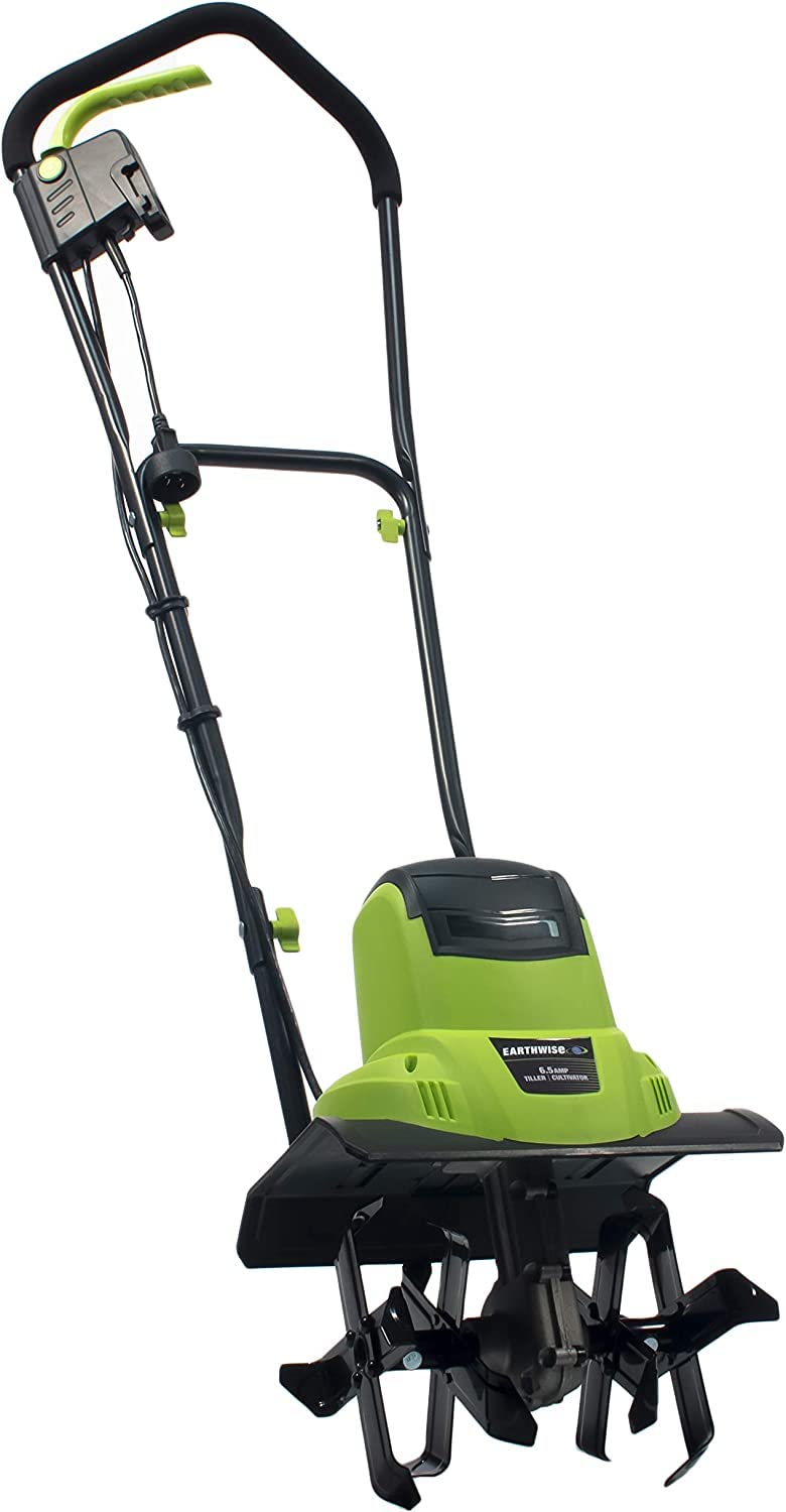 Earthwise TC70025 7.5-Inch 2.5-Amp Corded Electric Tiller/Cultivator, 7.5-Inch, 2.5-Amp Corded, Grey