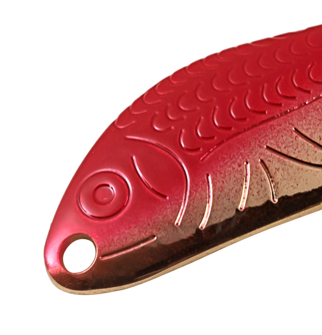 AL's Goldfish Lure Company, Rust Free Goldfish Freshwater Fishing Spoon, Treble Hook, Trout, Salmon, Bass, Walleye, Crappie, Panfish, and Pike. Sizes 3/16 oz., 1/4 oz. or 1/2 oz