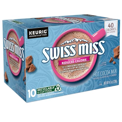 Swiss Miss Milk Chocolate Hot Cocoa, Single-Serve Keurig K-Cup Pods, Hot Chocolate, 44 Count