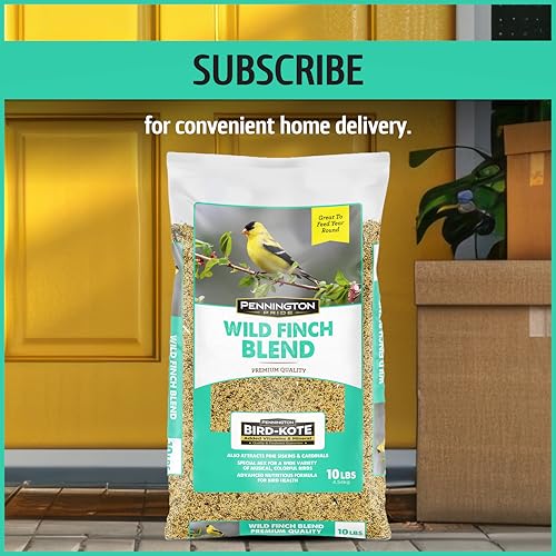 Pennington Pride Songbird Nut & Fruit Blend, Wild Bird Seed for Outside Feeders, Advanced Nutrition Formula for Bird Health, 10-lb. Bag