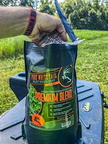 Shady Patch | All Year Deer Feeder | No Plow Food Plot Seed for Deer | Deer Food Plot Seed | White Clover Winfred Forage Brassica Rye Grass Rape Seeds| 5 lb Bags | 3-Pack