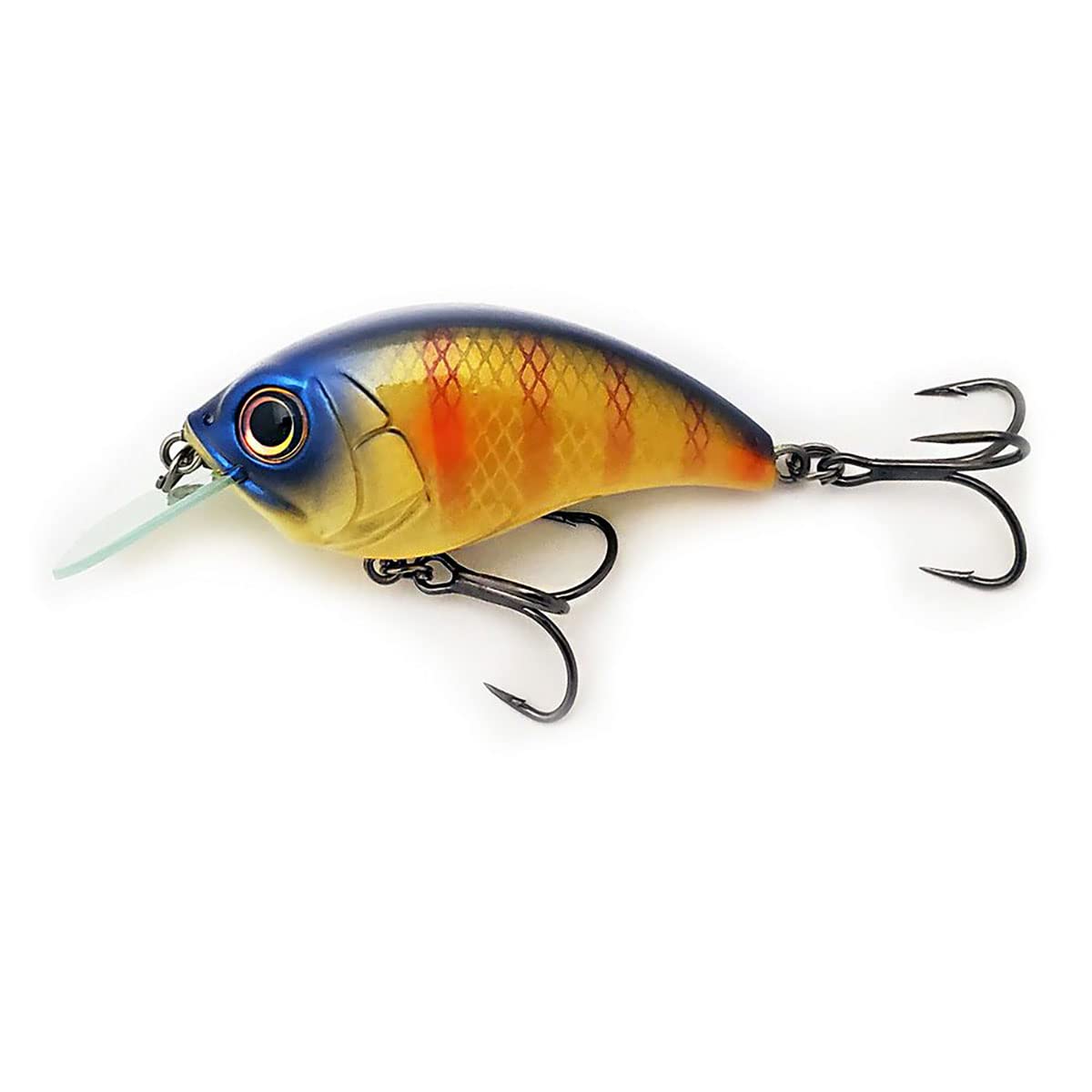 BILL LEWIS Lifelike SB-57 3/8 OZ. MDJ Series Squarebill Crankbait Fishing Lure with Mustad Triple Grip Hooks