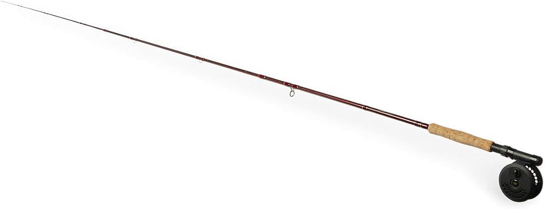 Pflueger 8' Fly Kit Rod and Reel Combo, 3-Piece Graphite Rod, Size 44322 Reel, Lightweight and Corrosion-Resistant, Right/Left Handle Position