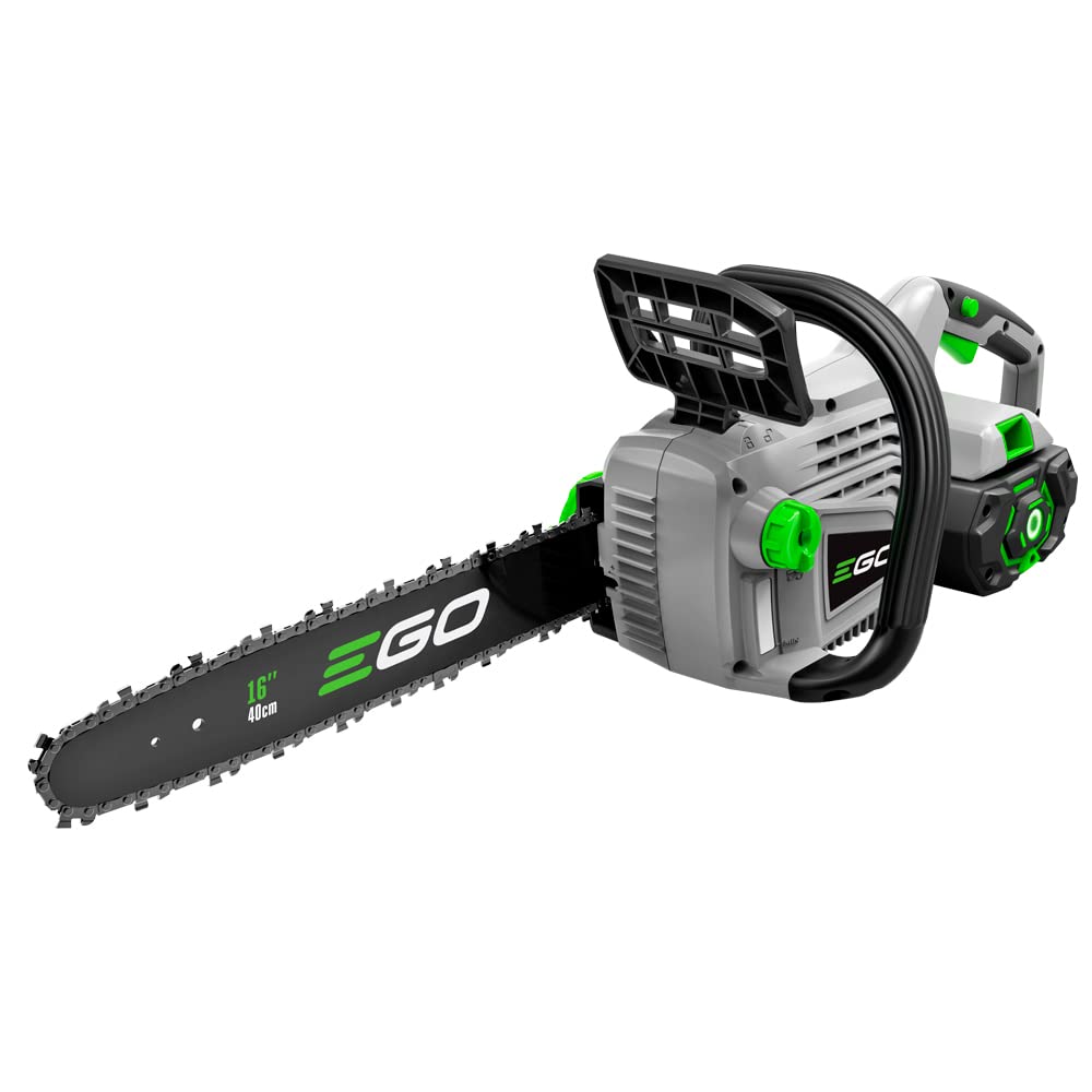 EGO POWER+ Chain Saw, 16” Battery Powered Chainsaw, Electric Cordless, Includes 56V 2.5Ah Battery and Charger – CS1611