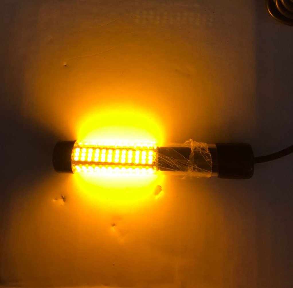SAMDO IP68 12V LED Underwater Fishing Light 1080 Lumens Fish Attracting Light, Night Fishing Light 10.8W