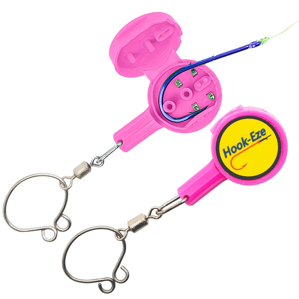 HOOK-EZE Fishing Knot Tying Tool | Protect from Fish Hooks | Tie Fishing Knots Easily | Cool Gadgets for Fishermen | Ice Fly Fishing | Fishing Accessories for Beginner Anglers | Nail Knot Tool