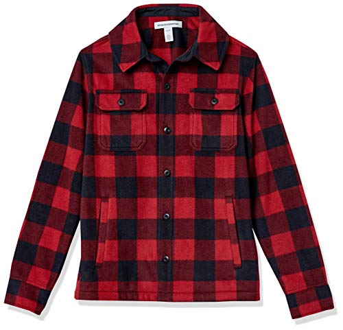 Amazon Essentials Men's Long-Sleeve Polar Fleece Shirt Jacket