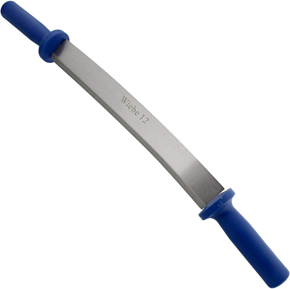 12 Inch Fleshing Knife Hide Tanning Fleshing Tool – Dual Handle Hide Scaping Flesher Tool Leather and Taxidermy Supplies