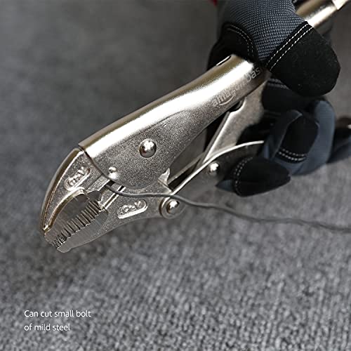 Amazon Basics 3-Piece Quick Release Groove Joint Pliers Set, Drop Forged Chrome Vanadium Steel, Includes 7-inch,10-inch, and 12-inch, Black