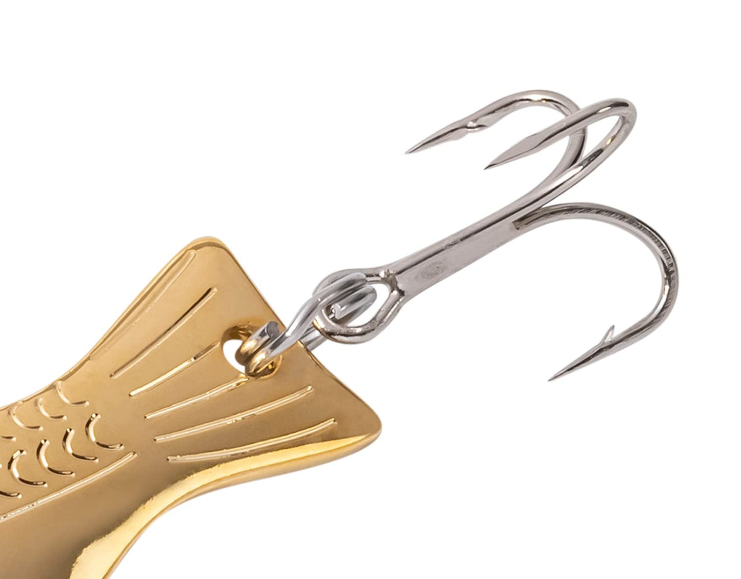 AL's Goldfish Lure Company, Rust Free Goldfish Freshwater Fishing Spoon, Treble Hook, Trout, Salmon, Bass, Walleye, Crappie, Panfish, and Pike. Sizes 3/16 oz., 1/4 oz. or 1/2 oz