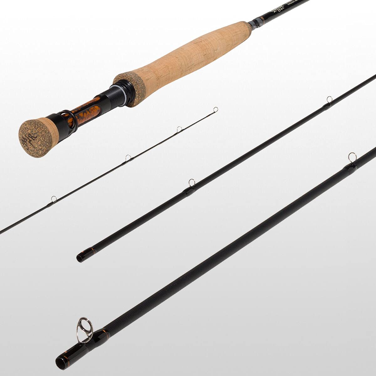 Moonshine Rod Co. Fly Fishing Rod with Carrying Case and Extra Rod Tip Section, Slow-Medium-Fast Action