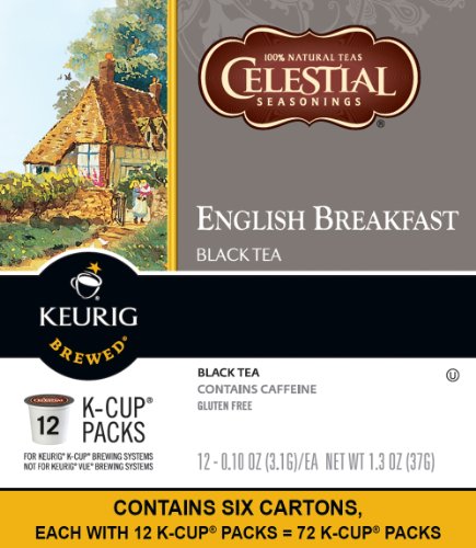 Celestial Seasonings English Breakfast Black Tea, Single-Serve Keurig K-Cup Pods, 96 Count
