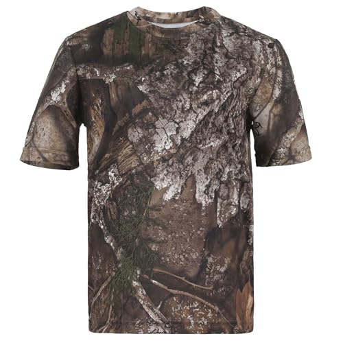 Youth Camouflage Short Sleeve Crewneck Shirt for Boys and Girls