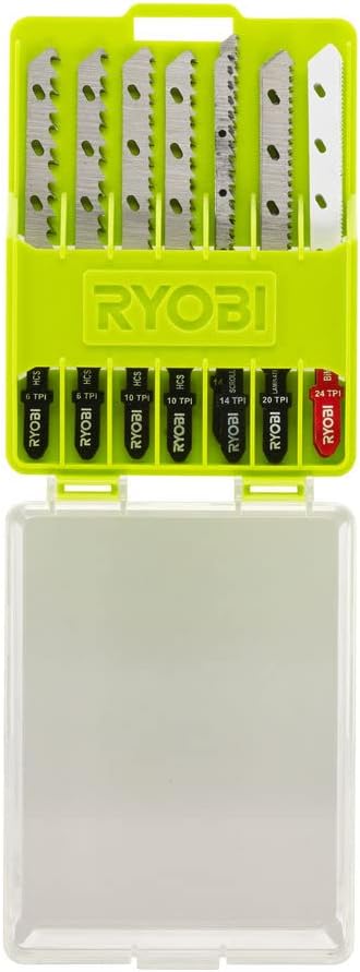 Ryobi RAK10JSBWM Jigsaw Blade Set (10 Piece)