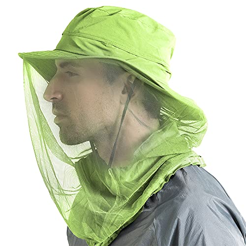 Peicees Head Net Hat for Men Women Adventure Fishing Hat Safari Hat for Hunting Camping Hiking