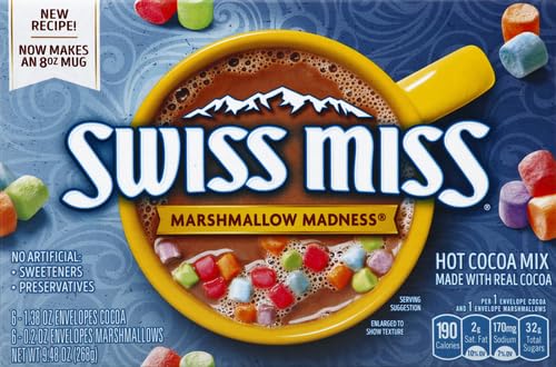 SWISS MISS Milk Chocolate Flavored Hot Cocoa Mix, 38.27 OZ Square Canister