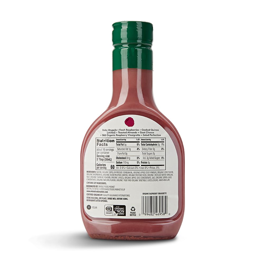 365 by Whole Foods Market, Organic Light Balsamic Vinaigrette, 16 Fl Oz