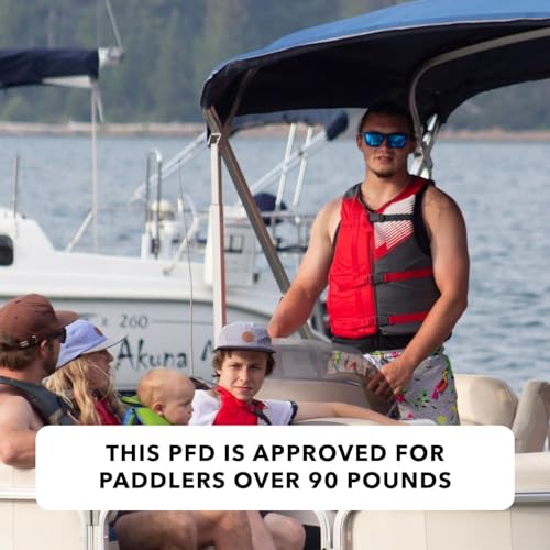 Stohlquist Universal Fit Adult Life Jacket PFD (2 and 4 Pack) Coast Guard Approved for Men and Women 90+ lbs, Lightweight Neoprene and Adjustable, Ideal for Boating, Kayaking & Water Sports