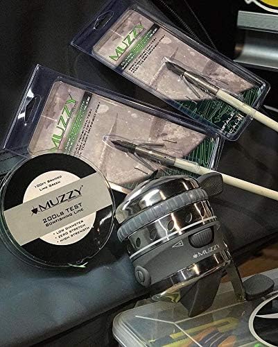 Muzzy 1078 Bow Fishing Line Lime Green 200 Braided 100' Spool