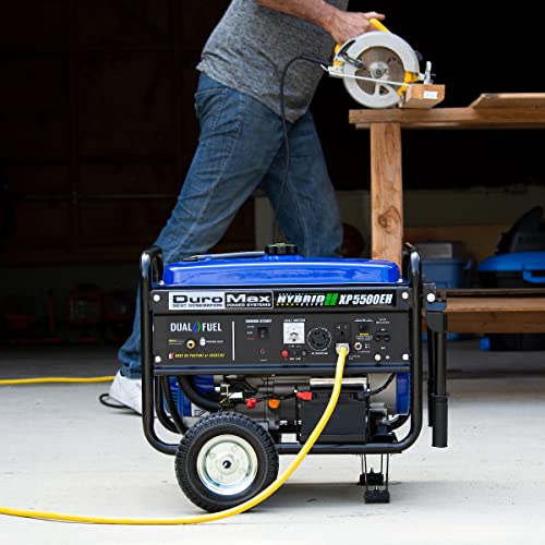 DuroMax XP13000EH 13,000-Watt Dual Fuel Portable Generator - Gas & Propane, Electric Start, Whole Home Backup Power, Transfer Switch Ready, RV & Emergency Ready