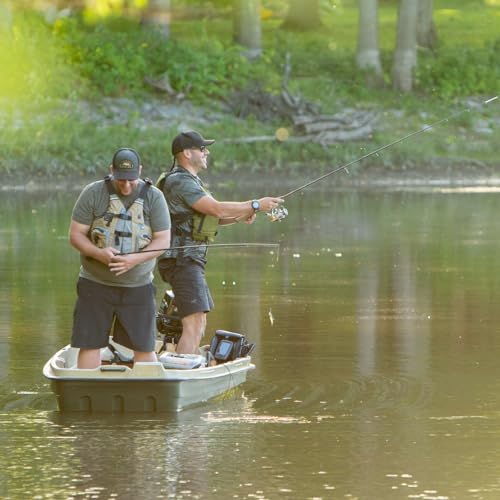 Pelican - Boat Intruder 12 - Jon Fishing Boat - 12 ft. - Great for Hunting/Fishing, Khaki/Beige