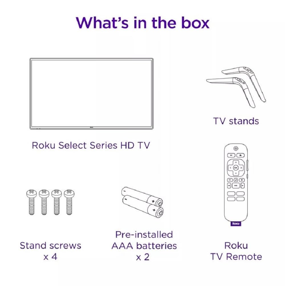 Roku 32R2B5 32 inch HD LED Select Series Smart TV (Renewed)