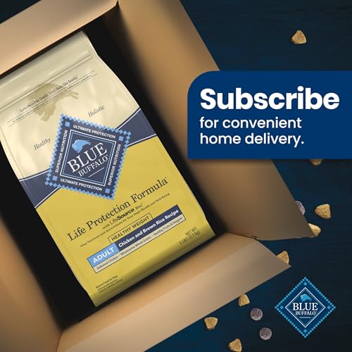 Blue Buffalo Life Protection Formula Adult Dry Dog Food, Helps Build and Maintain Strong Muscles, Made with Natural Ingredients, Chicken & Brown Rice Recipe, 15-lb. Bag