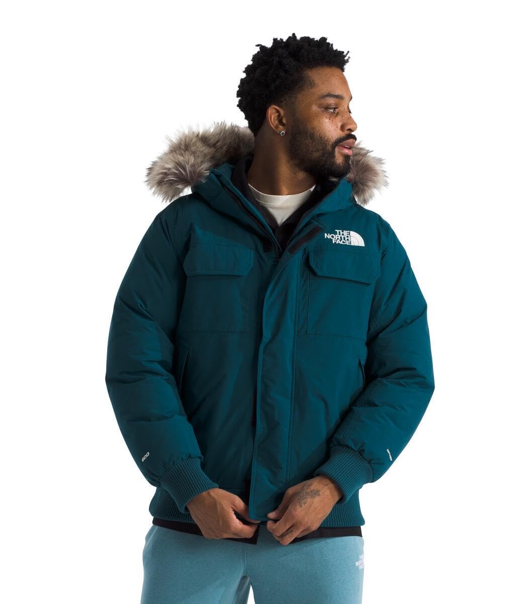 THE NORTH FACE Men's McMurdo Bomber Jacket | Waterproof, Waterfowl Down Insulation, Hooded Jacket
