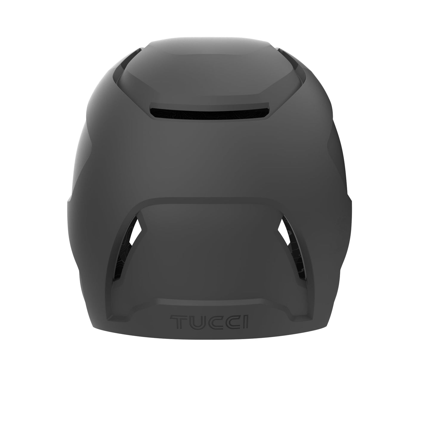 TUCCI Potenza Batting Helmet with Jaw Flap, XS/S, Matte Gray, Right-Handed Hitter