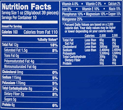 PLANTERS Peanuts, Lightly Salted Peanuts, Dry Roasted, Snacks for Adults, (6 ct Pack, 2.2 lb Containers)