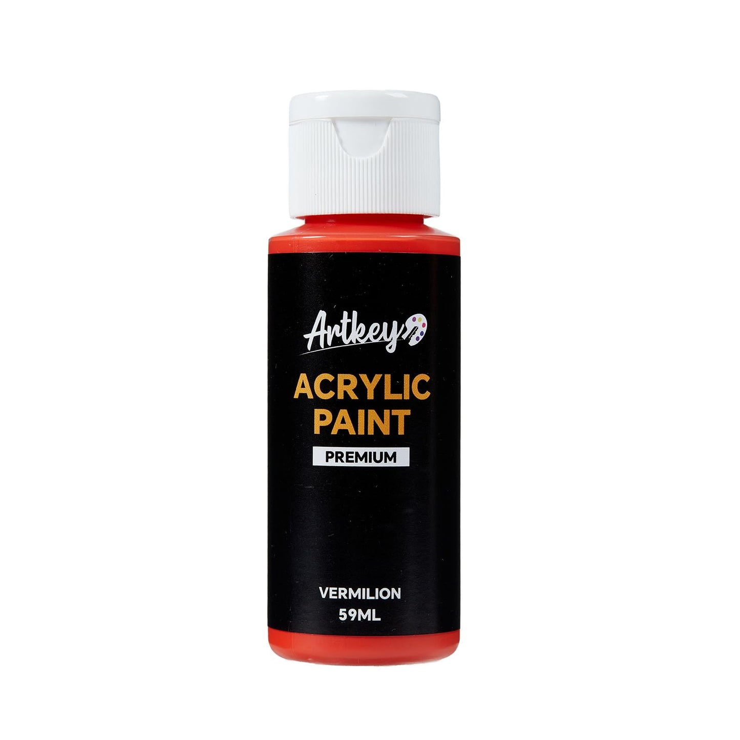 Artkey Acrylic Paint Set - 24 colors 2 oz/59 ml Acrylic Paints Professional Artists Painting Kit for Canvases Fabric Rock Leather Easter Egg Wood Ceramic Glass Art Craft Painting