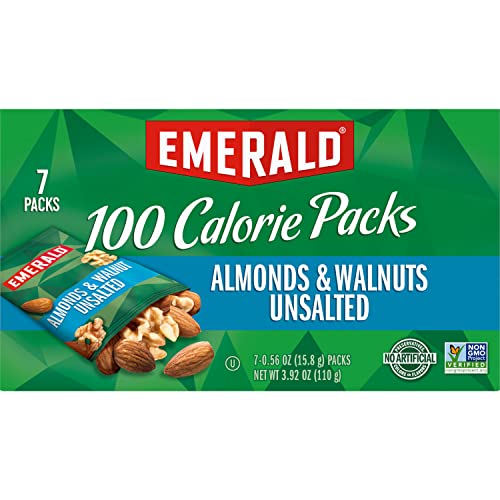 Emerald Nuts Mixed Nuts Variety Pack 18ct (1-Pack) , 100-Calorie Individual Packs , Features Dry Roasted Almonds, Natural Almonds & Walnuts, and Roasted & Salted Cashews