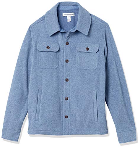 Amazon Essentials Men's Long-Sleeve Polar Fleece Shirt Jacket