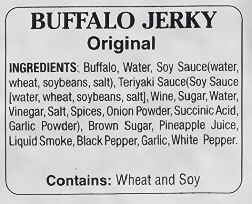Jerky.com Original Buffalo Jerky 3-Pack - Exotic Jerky High Protein, Gluten-Free, All-Natural Exotic Snack - Premium Wild Game Meat - Perfect for Hiking, Camping, and On-the-Go 1.75oz (Pack of 3)