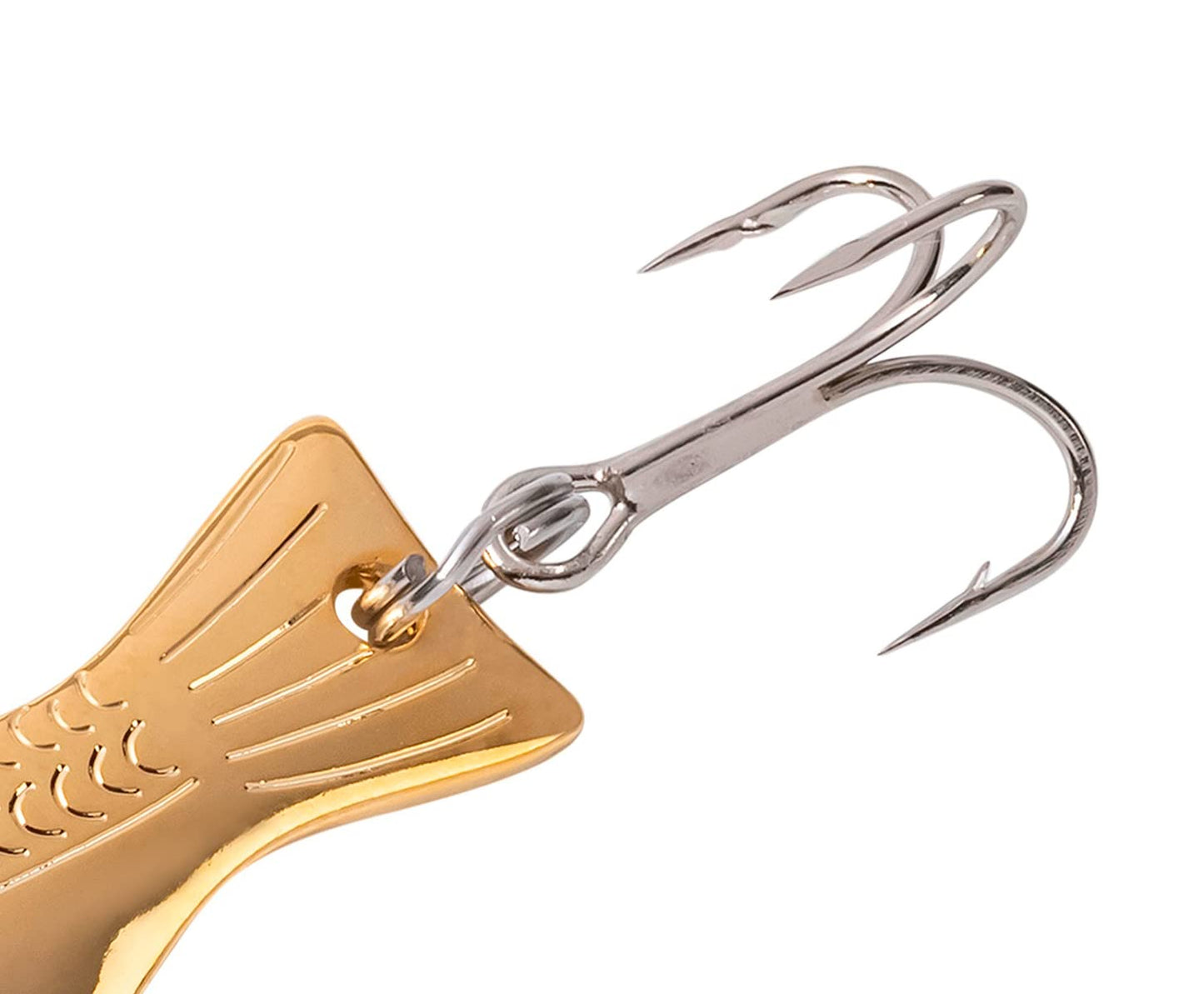 AL's Goldfish Lure Company, Rust Free Goldfish Freshwater Fishing Spoon, Treble Hook, Trout, Salmon, Bass, Walleye, Crappie, Panfish, and Pike. Sizes 3/16 oz., 1/4 oz. or 1/2 oz